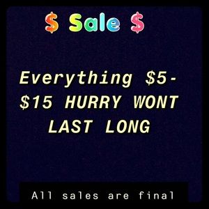 SALE SALE SALE HURRY!!!